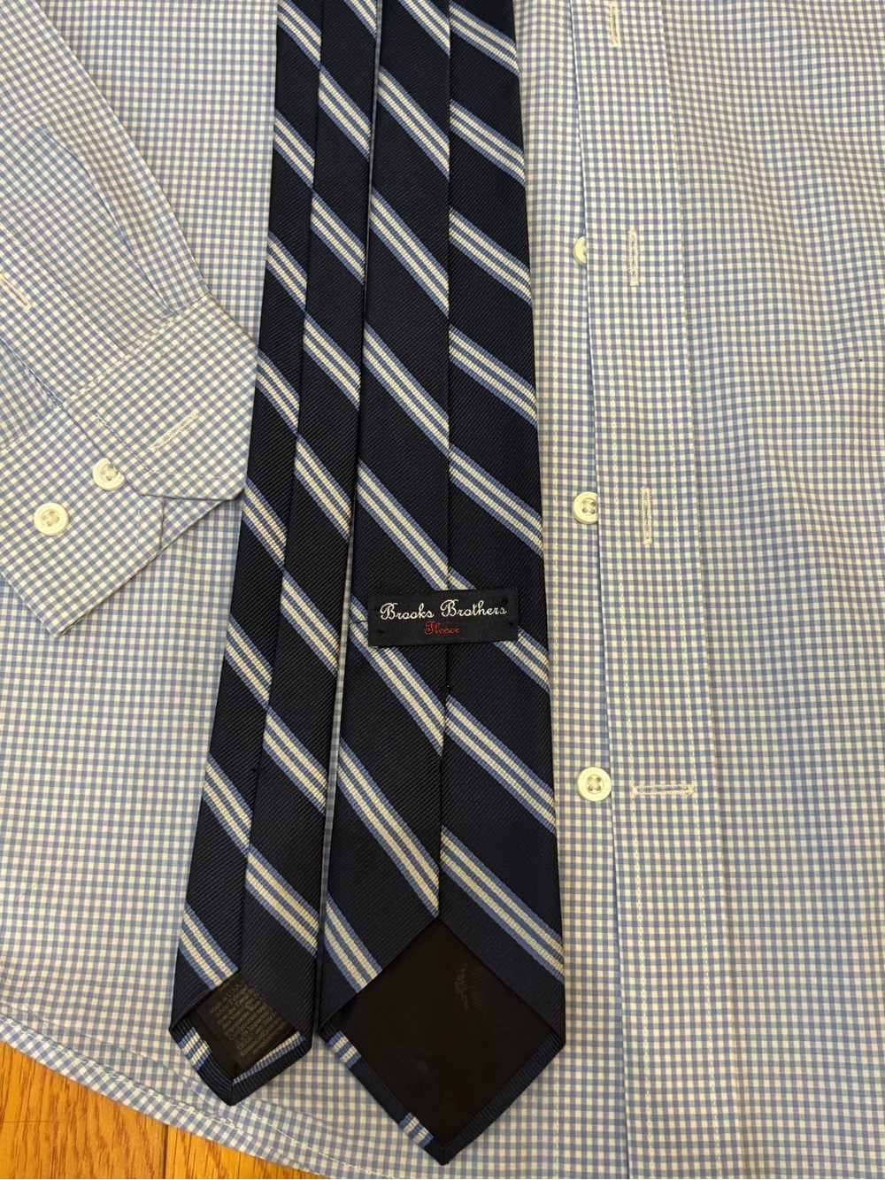 Brooks Brothers Kids Blue Striped Tie